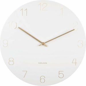 Karlsson 5762WH dizajnové nástenné hodiny