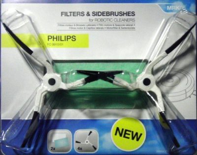 Motorový filter a 4x metličky pre robotický vysávač Philips FC 9910/01 - Menalux MRK05