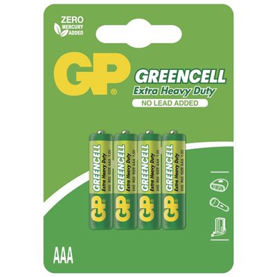 Zinkochloridové batérie GP24G-2UE4 Greencell R03(AAA)