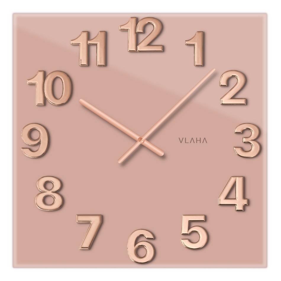 Vlaha VCT1108 skleněné hodiny 40 x 40 cm
