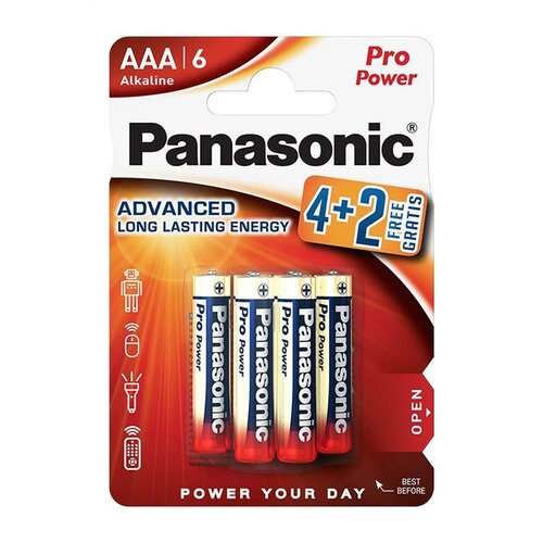 Panasonic LR03PPG/6BP 4+2F Pro Power Gold batéria