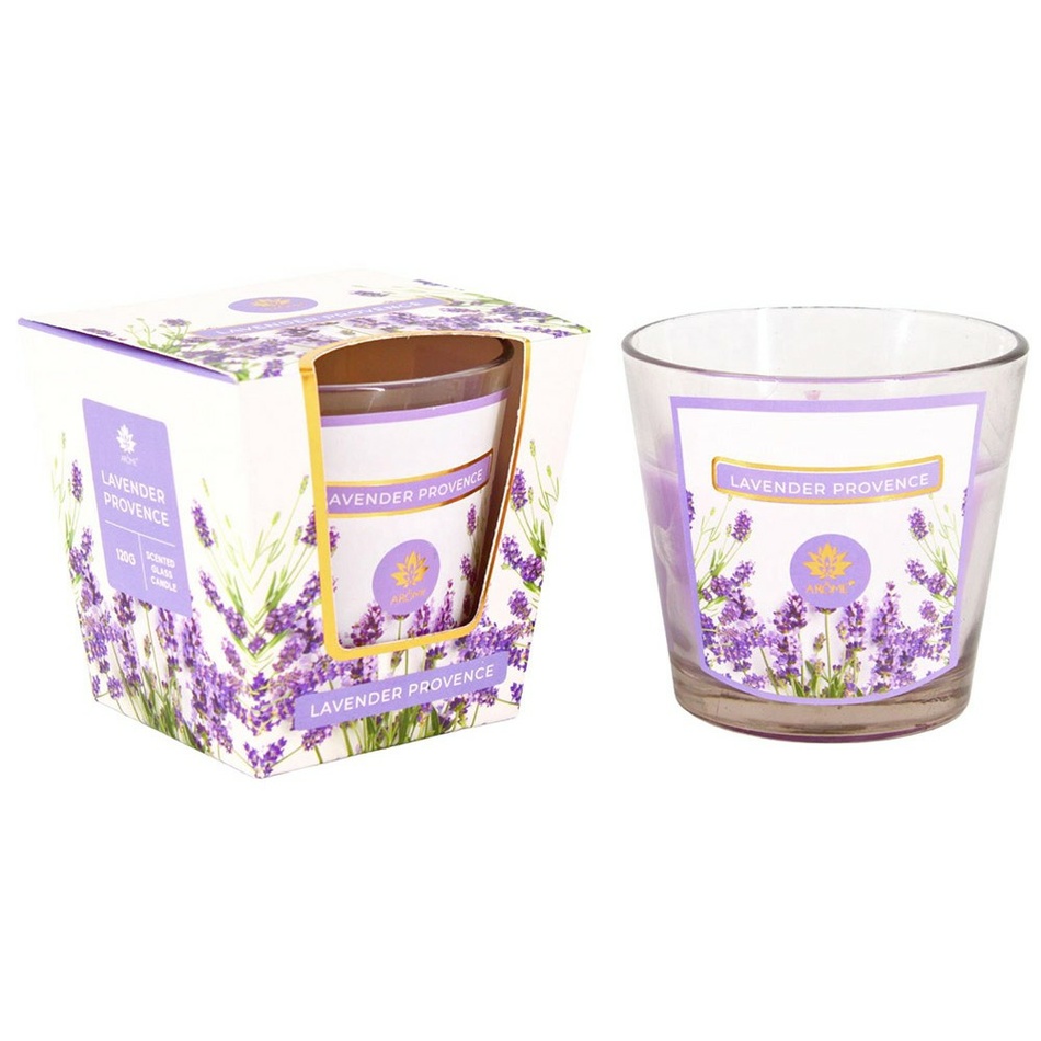 Arome Vonná sviečka v skle Lavender Provence