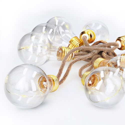 Solight LED dekoratívne žiarovky na prírodnom povraze