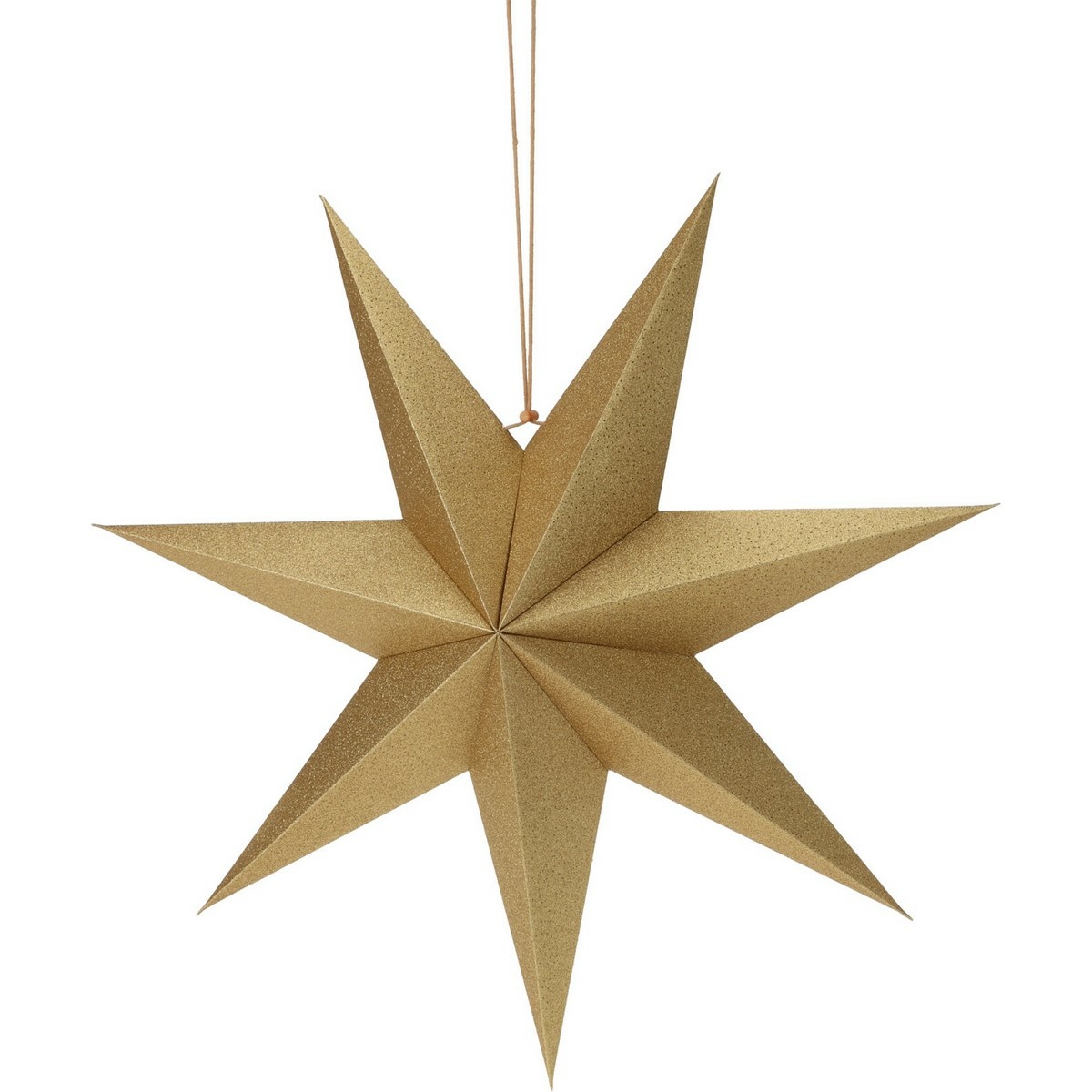 Vianočná papierová dekorácia Gold star