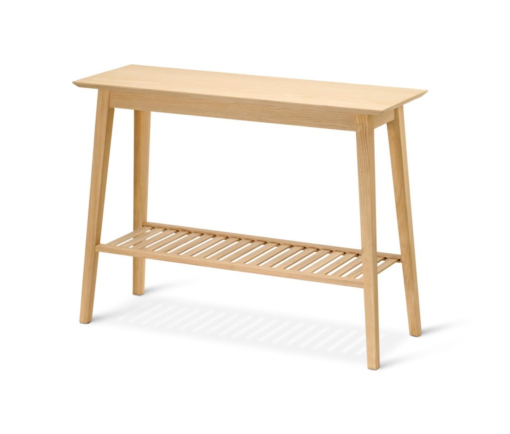 Konzolový stolík s 2 odkladacími plochami z jaseňového dreva