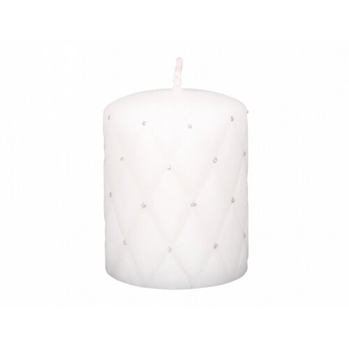 Dekoratívna sviečka Florencia biela