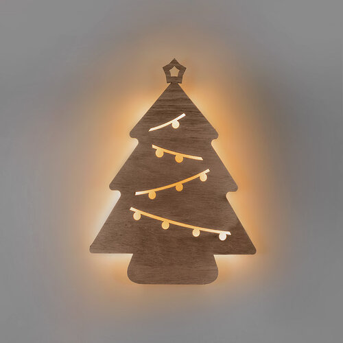 Solight LED nástenná dekorácia Vianočný stromček