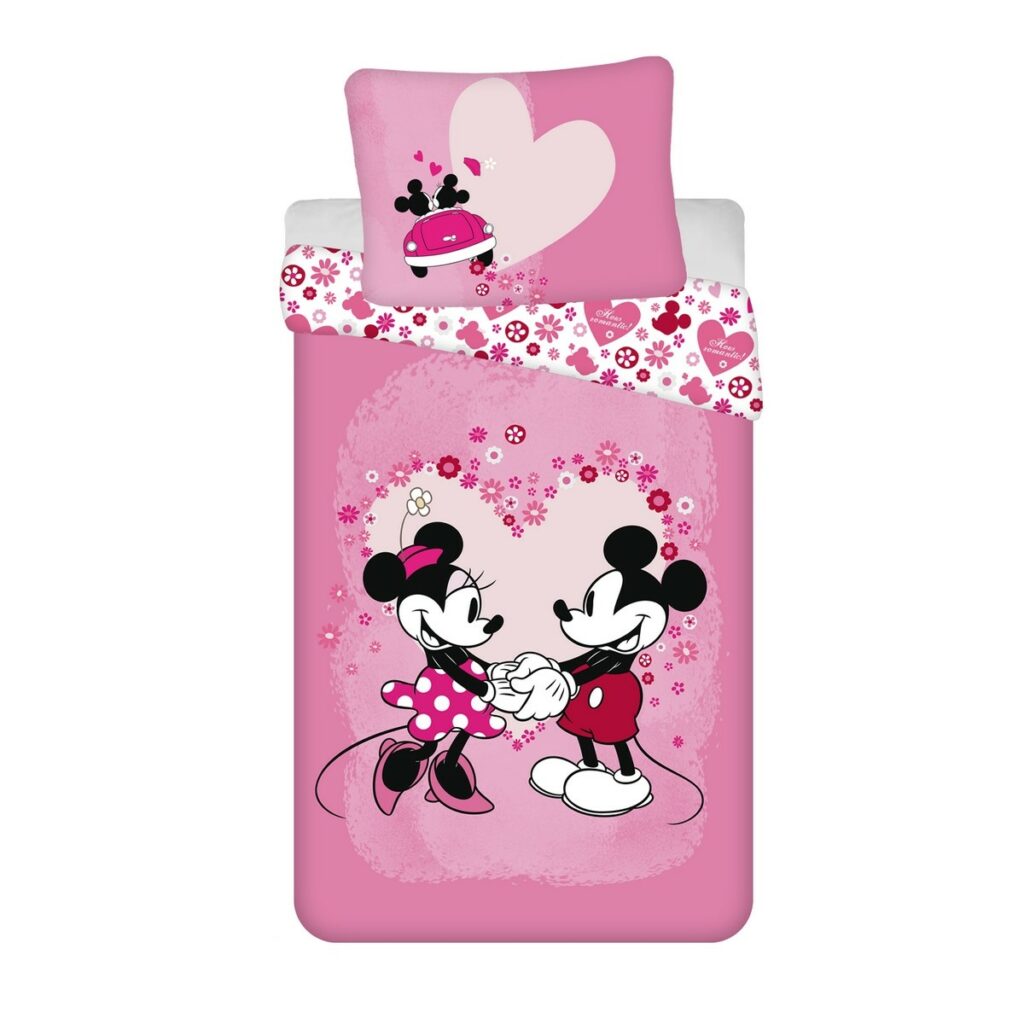 Jerry Fabrics Detské obliečky Mickey and Minnie "Love" micro