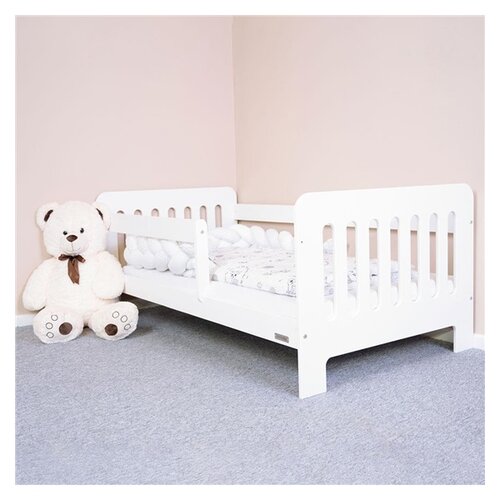 New Baby Detská posteľ so zábranou Erik biela