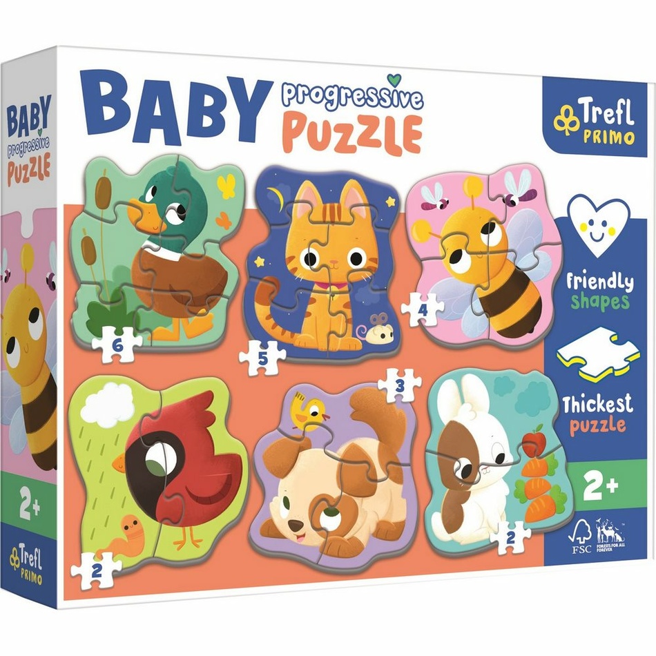 Trefl Baby puzzle Zvieratká