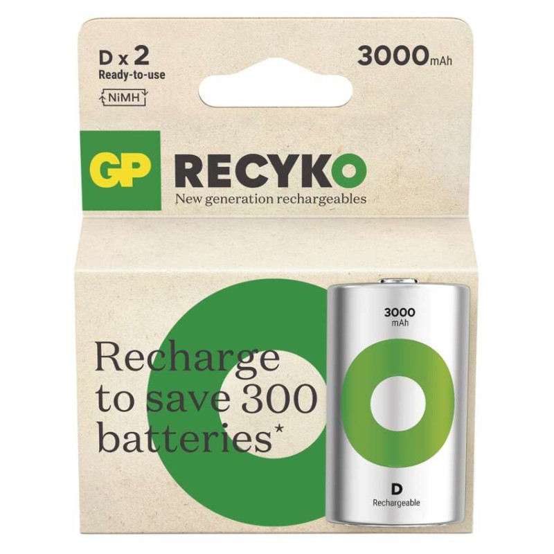 Nabíjacia batéria GP ReCyko 3000 (D)