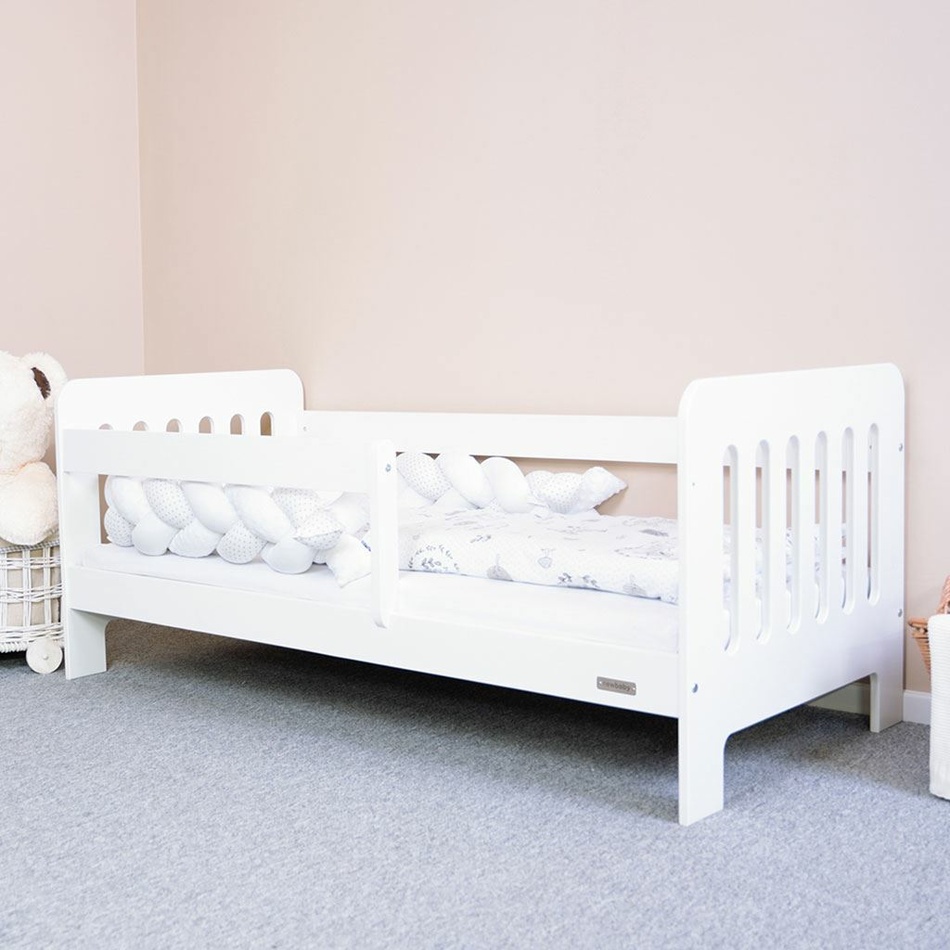 New Baby Detská posteľ so zábranou Erik biela